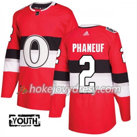 Dětské Hokejový Dres Ottawa Senators Dion Phaneuf 2 Červená 2017-2018 Adidas Classic Authentic